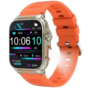 Reloj inteligente Bluetooth frecuencia cardíaca, oxígeno en sangre, presión arterial, monitoreo del sueño - Imagen 1 de 7