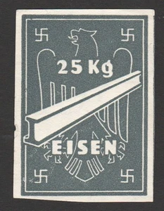 Germany Lithuania Latvia OSTLAND WWII 25 Kg Token EISEN IRON wmk. Wavy lines - Picture 1 of 2