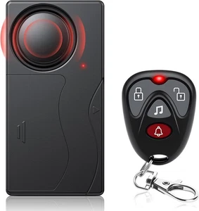 110dB Car Alarm Anti-Theft System with Remote Adjustable Sensitivity 10 Levels - Picture 1 of 5