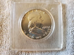 Franklin 50 Cent Half Dollar 1963 Stempelglanz - Bild 1 von 4