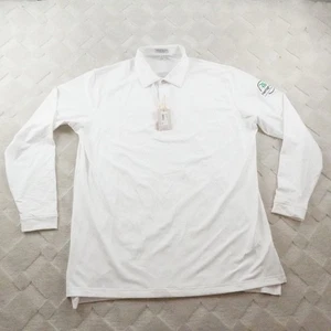 Camisa polo Peter Millar Summer Comfort manga larga para hombre extra grande blanca lisa - Imagen 1 de 13