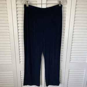Chico's Travelers Slinky Navy Blue Pull On Crop Pants 2 S (12-14S) - Picture 1 of 4