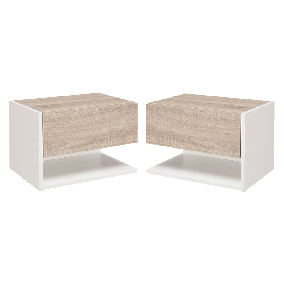 HOMCOM Table de chevet 46x30x30cm Multicolore - Photo 1/4