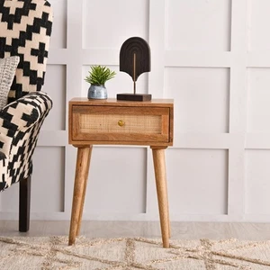 TDI Home Nachttisch mit einer Schublade Teilenummer ANTDRN02-Natur - Bild 1 von 2