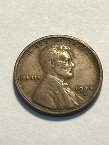 1924-S Lincoln Wheat Cent/F+ #378 - Bild 1 von 2