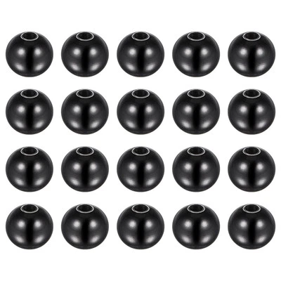 Cuentas de 10 mm de acero inoxidable de 2,5 mm de diámetro de agujero para manualidades hágalo usted mismo, negras Foto 1 de 4