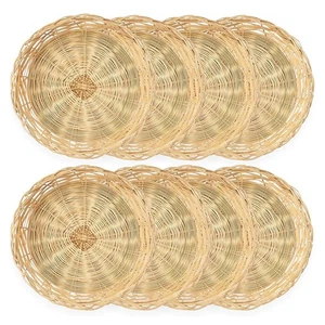 8 Pack Bamboo Plate Holders, 10 Inches Reusable for Dinner Plates Hand8981 - Bild 1 von 6