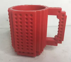 Lego Think Geek Build On Brick Red Plastic Cup Coffee Mug Collectible - Picture 1 of 5
