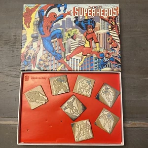Juego de estampillas italianas Les Superheroes 1979 de Marvel Comics en muy buen estado/buen estado 5,0 sin lápices ni almohadilla - Imagen 1 de 17
