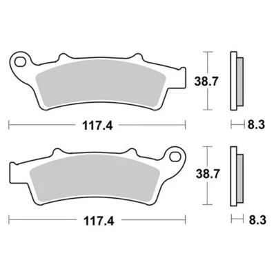 Pareja De Pastillas De Freno SBS 159 HM Para Kymco 300 X-TOWN 2016-2020 - Imagen 1 de 2