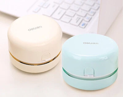 1pc Deli No.18880 Portable Desk Desktop Cleaner Mini Desk Vacuum Cleaner 2 Color - Image 1 of 4