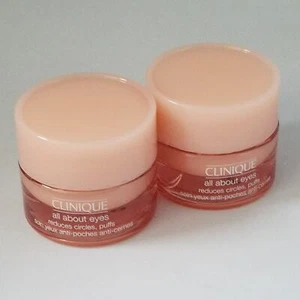 Lot 2: Clinique all about eyes Cream reduces circles, puffs 0.21 oz/ 7ml each - Picture 1 of 3