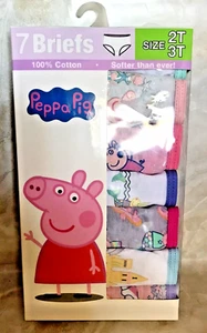 2 pack of Peppa Pig Toddler Girls 2T/3T 100% Cotton Briefs/Panties Assorted. - Picture 1 of 3