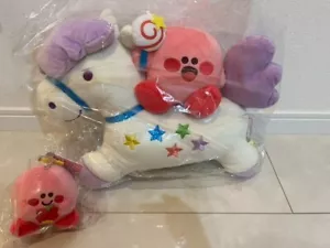 Kirby x Swimmer Aeon Limited 30th Anniversary Unicorn Die Cut Cushion Plush Doll - Picture 1 of 3