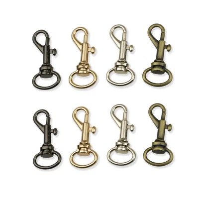 Lobster Swivel Clasps Clips Bag Key Ring Hook Findings Keychain Split Keyring - Image 1 of 4