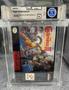 Nintendo SNES Game Super Castlevania IV Brand New Factory Sealed WATA 8.5 A VGA - Picture 1 of 2