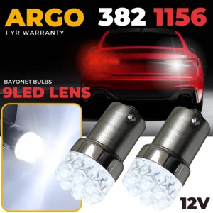 2x 382 P21w Brake Stop Tail Light Bulbs Ba15s Super Xenon Led White Car Van 12v - Picture 1 of 14