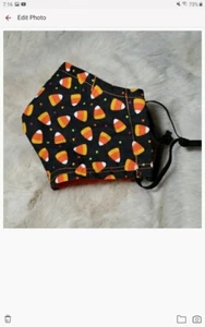 Mascarillas de algodón Candy Corn con alambre nasal mediano  - Imagen 1 de 9