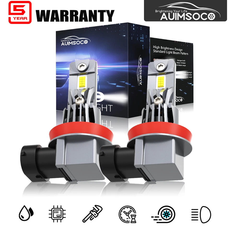 For Volvo	S80 2007-2013 LED Headlight 6500k White 10000lm Super Bright White 2x - Image 1 of 4