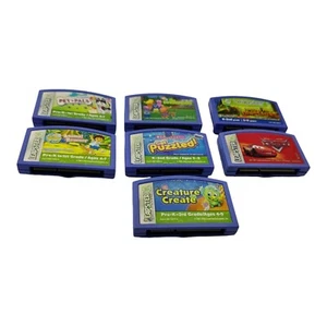 Lot of 7 LeapFrog Leapster Learning Games Mixed Dinosaurs Cars Pet Pals - Picture 1 of 6