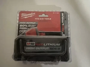 BRAND NEW Milwaukee M18 Red Lithium XC6.0 High Output Battery Model #48-11-1865 - Picture 1 of 2