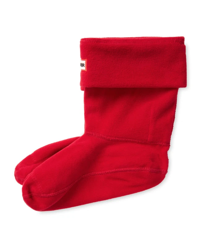 Hunter K2115  Short Fleece Welly Unisex Red Boot Socks Size Large - Image 1 of 1