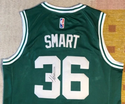 Camiseta Marcus Smart firmada con autógrafo de los Boston Celtics de la NBA de Estados Unidos Memphis Grizzlies Foto 1 de 4