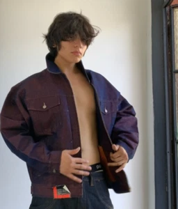 Freizeitjeansjacke Herren Fubu Blau | Orange Neu mit Etikett - Bild 1 von 8