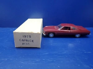 Vintage 1975 Chevrolet Caprice Classic Hard Top Promo Dealer Car - Maroon Red - Picture 1 of 4