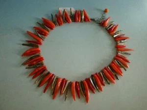 RS0519-251: Hermosa Moderno Diseño Collar Cadena Coral Nácar - Imagen 1 de 5
