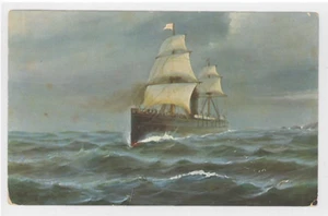 200-BOATS & SHIPS -GERMANY -Oceaanstoomer met hulpzeilvermogen - Picture 1 of 2