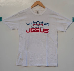 Vaxxed With Nothing But The Blood of Jesus T-Shirt weiß Gr. M - Bild 1 von 6