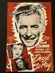 Devil to Pay Movie Campaign Pressbook (1946) 8 Pages - 11" x 17" NM - Picture 1 of 3