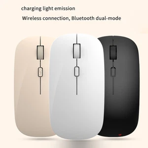 2.4G Wireless Mute Mouse USB Optical Ergonomics Laptop Mouse Office Business - Picture 1 of 13