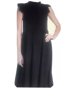 MELROSE AND MARKET Midikleid mit Rüschenärmeln in Schwarz, XS oder M, Orig 69 $ - Bild 1 von 4