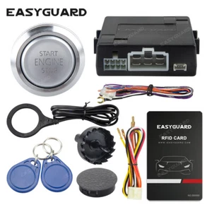 EASYGUARD RFID push start stop button valet mode car alarm system arm disarm 12v - Picture 1 of 10