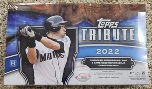 2022 Topps Tribute Hobby Box Sealed - 3x Autos 3x Game Used Memorabilia - Picture 1 of 2