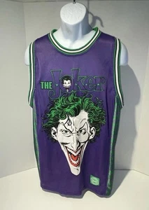 Vtg The Joker Men’s Jersey Sz L 44 Chest Mesh Tank Top DC Comics Basketball - Picture 1 of 15