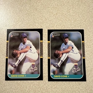 2 Stück 1987 Donruss - #502 David Cone (RC) Kansas City Royals ⚾️ - Bild 1 von 2