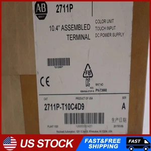 NEW Factory Sealed AB 2711P-T10C4D9 /A PanelView Plus 6 10" Color/Touch Terminal - Picture 1 of 4
