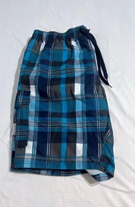 Kanu Surf Men’s Swim Trunks 3 XL Mesh Lining Blue Plaid - Picture 1 of 12