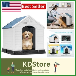 Waterproof Plastic Dog House with Air Vents & Elevated Floor - Picture 1 of 8