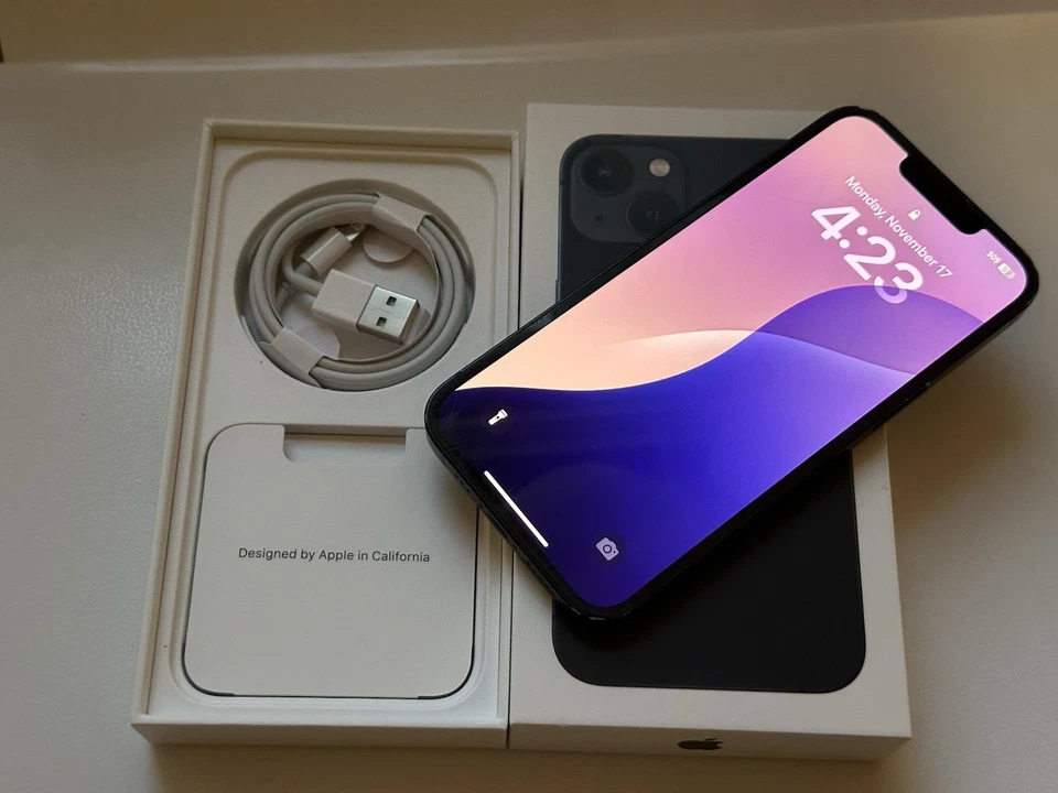 Apple iPhone 13 128GB Unlocked - Physical Sim - Midnight Black - Image 1 of 4