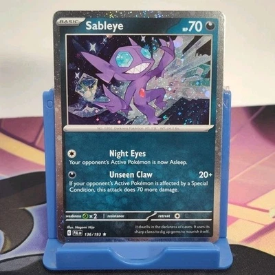 Sableye 136/193 Paldea Evolved Cosmos Holo Rare Pokemon TCG - Image 1 of 3