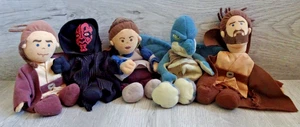 Star Wars Episode 1 Beanie Buddies Lot X 5 Darth Maul Watto Obi Wan Hasbro 1998 - Picture 1 of 12