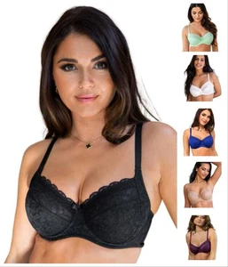 Pour Moi Rebel Bra Flattering Side Supported Underwired Womens Lingerie 84013 - Picture 1 of 46