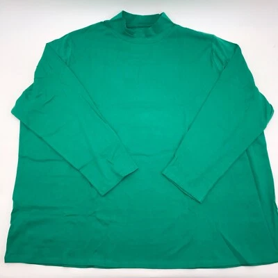 Camisa de manga larga Croft & Barrow verde para mujer talla grande 5X cuello tortuga falso Foto 1 de 4