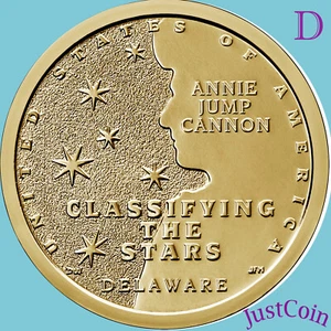 2019-D AMERICAN INNOVATION DELAWARE UNCIRCULATED GOLDEN DOLLAR - Bild 1 von 2