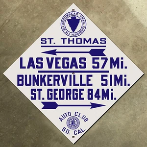 Arrowhead Trail Las Vegas Nevada ACSC highway road sign auto club AAA diamond 91 - Picture 1 of 1