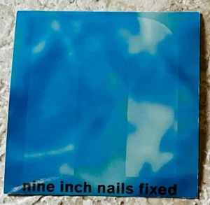 RARO Nine Inch Nails Reino Unido Importación NIN FIJO Pegatina 4x4 NUEVO SIN USAR COMO NUEVO - Imagen 1 de 1